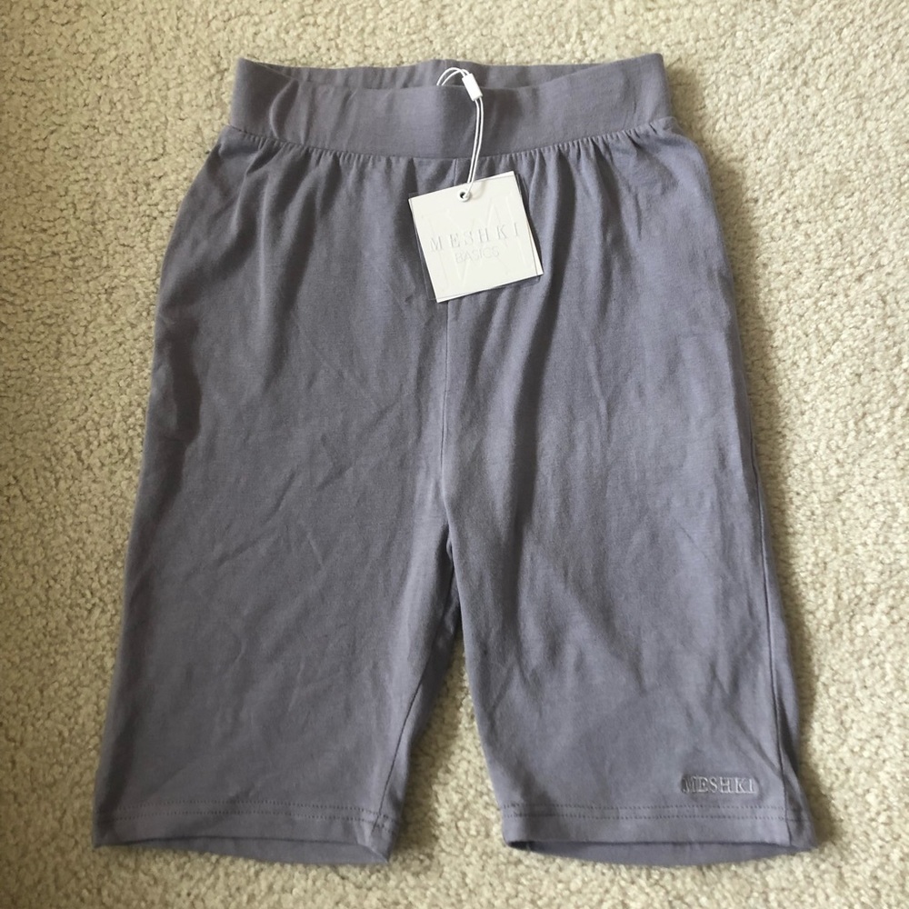 light grey biker shorts